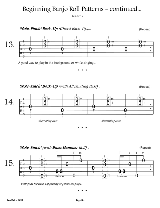 Beginning Banjo Rolls - Page 5